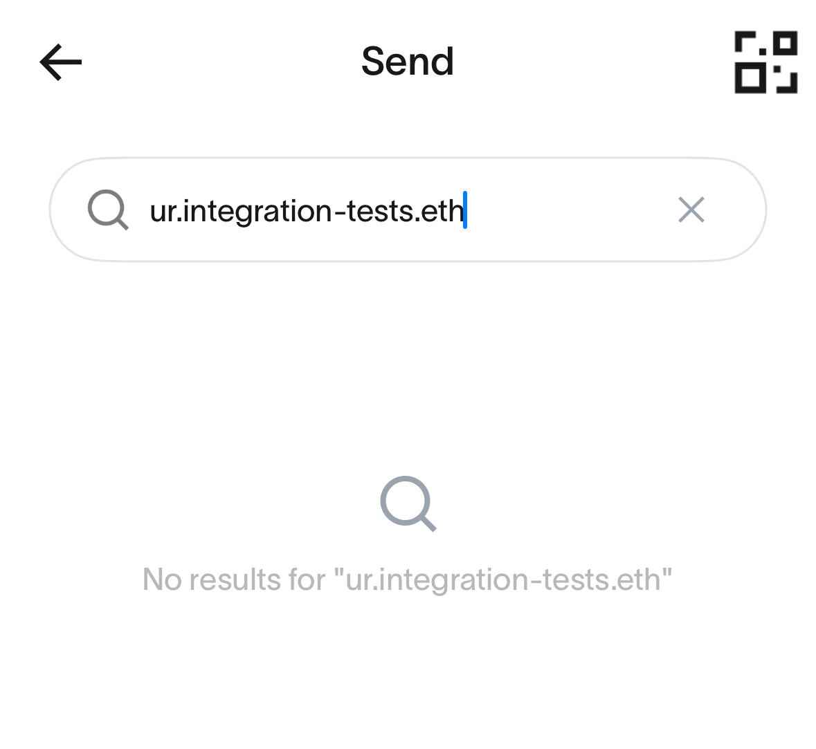 World App's wallet doesn't allow ENS name as recipient in the send flow, part 2